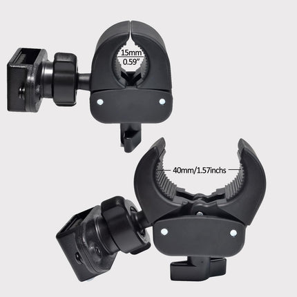HYS jalgratta/mootorratta/auto/veoauto raadio nupukinnitusega walkie-talkie hoidik, mis ühildub Baofeng UV5R Kenwood Midland Motorola Tlkr kahesuunalise raadioga