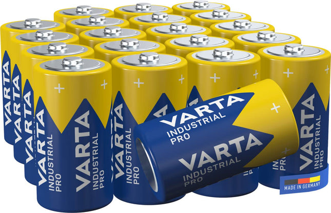 VARTA C Baby patareid, 20 tk, Industrial Pro, leelispatarei, 1,5 V, hulgipakk, valmistatud Saksamaal [ainult Amazonis]