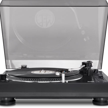TechniSat TECHNIPLAYER LP 300 - Professionaalne USB DJ-plaadimängija (kriimustusfunktsiooni ja digiteerimisfunktsiooniga, kiirus: 33/45 p/min, kvartsjuhtimisega otseülekanne) must