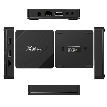 Android 10.0 teleriboks, Android Box 2 GB muutmälu ja 8 GB ROM-iga Allwinner H313 neljatuumaline 64-bitine ARM Corter-A53 protsessor 4K eraldusvõimega 2,4/5,8 GHz WiFi 100M LAN Enternet 3D HDR nutiteleriboks