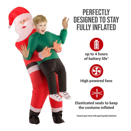 Morph inflatable Santa Claus costume for children, children's Santa Claus costume, inflatable Santa Claus costume, Santa Claus inflatable costume, Santa Claus costume inflatable