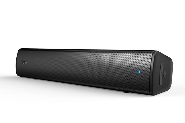 CREATIVE Stage Air V2 kompaktne USB-monitori alla paigaldatav heliriba arvutile, Bluetooth 5.3, kahe draiveri ja passiivradiaatoriga, kuni 6 tundi mänguaega, ühildub PS5 ja Switchiga, MF8395