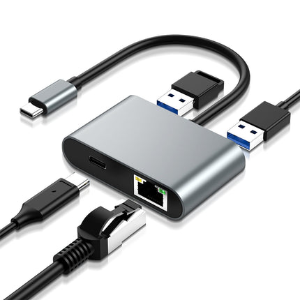 4-in-1 USB C to Ethernet Adapter, Wowfast USB C to RJ45 Ethernet 1000 Mbps for Chromecast TV/Stick, Phone, Mac-Book Air, Mac-Book Pro &amp; Windows