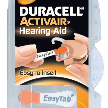 60x Duracell Activair Type 13 Orange Hearing Aid Batteries