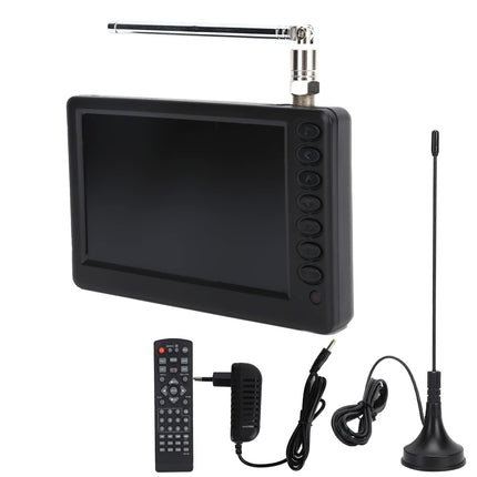 Dpofirs Portable 5 inch HD TV, 1500 mAh LCD TV Digital &amp; Analog Equipped with USB Port, Memory Card Slot, U-Disk Content Player for Travel, Camping