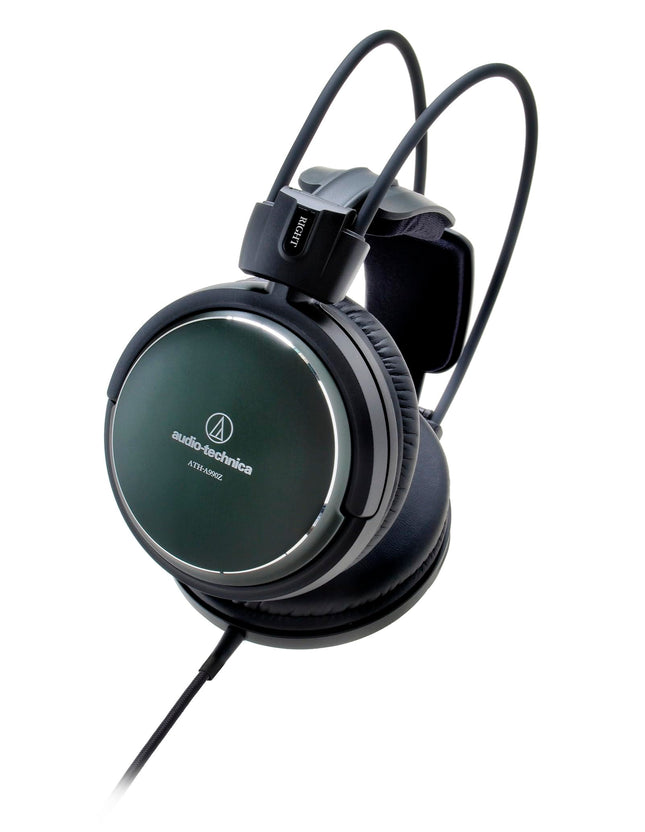 Audio-Technica A990Z suletud Hi-Fi kõrvaklapid, tumerohelised metallikvärvid