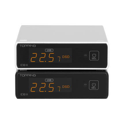 Topping E30 II lite DAC eelvõimendi – AK4493S Hi-Res XMOS XU208 DAC 32-bit/768 kHz DSD512 DSD Direct režiim USB/koaksiaal-/optiliste sisendite jaoks RCA HiFi stereo digitaalne audiodekooder