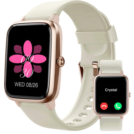 GRV Smartwatch for women men with phone function, fitness watch with heart rate monitor SpO2 sleep monitor pedometer IP68 waterproof, multi-sport modes smart watch fitness tracker for iOS Android mobile phone