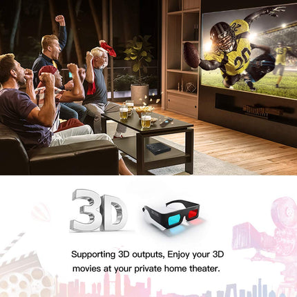 Android TV Box, Android 10.0 TV Box, 4 GB RAM 32 GB ROM H616 neljatuumaline Cortex-A53, toetab 3D 6K Ultra HD H.265 2,4 GHz WiFi Ethernet HD nutiteleri boks