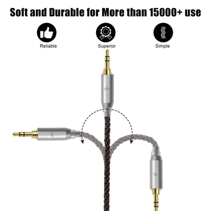 okcsc Sennheiser IE400 Pro kõrvaklappide vahetuskaabel, ühildub IE100 IE400 IE400 Pro IE500-ga. Kadudeta helikvaliteet tasakaalustatud 4,4 mm audiopistikuga.