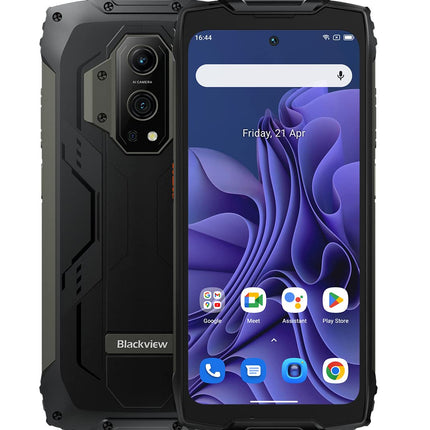 Blackview BV9300 lepinguta õues kasutatav nutitelefon (100LM taskulamp), 15080mAh aku, Helio G99 21GB+256GB, 6,7'' 120Hz 2.3K ekraan, 50MP kaamera, IP68 Android 12 veekindel nutitelefon, GPS NFC must