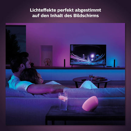 Philips Hue Play HDMI sünkroonimiskast, nutikas lisatarvik teleri LED-taustvalgustuseks, sujuv valguse sünkroniseerimine kodukino või mängude jaoks Dolby Visioni, 4K ja ruumilise valgustusega