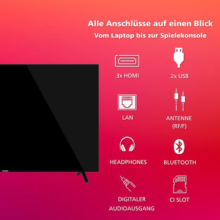 Telefunkeni 65-tolline TiVo-toega nutiteler (4K UHD, HDR Dolby Vision, Dolby Atmos, kolmekordne tuuner, 6 kuud HD+ kaasas) XU65TO750S