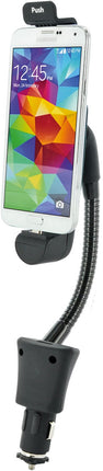 Schwaiger LHSA300M 513 Car Mount (Gooseneck, Micro-USB Connector, 12 Volt) Black