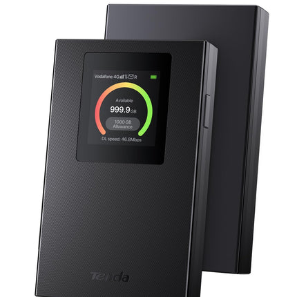 Tenda mobiilne WiFi ruuter LCD-ekraaniga, Wi-Fi 6 kaasaskantav leviala, 2100mAh aku, USB-C port, Plug &amp; Play, WPA3, 4G modem, MiFi, minisuuruses, ühildub lukustamata Nano SIM-kaartidega, MF6