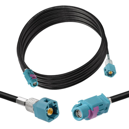 Eightwood HSD LVDS Z emane-isas kaabel 300cm 535 4-sooneline BMW F30 F10 F25 F15 Audi VW Mercedes Citroen Peugeot Video Audio tahavaatekaamera järelpaigaldatav navigatsioon