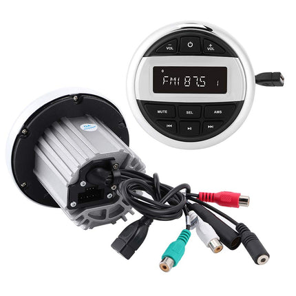 Mere Bluetooth stereoraadio, veekindel Bluetooth MP3-mängija Digitaalne stereo FM AM raadio USB laadimine merepaadile jahtmootorrattale