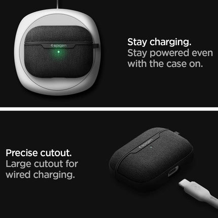 Spigen Urban Fit Apple Airpods Pro kõrvaklappidele mõeldud ümbris (2019) - must