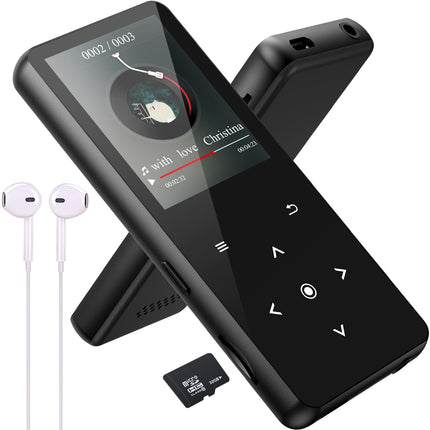 MP3-mängija 32 GB Bluetooth 5.0 kadudeta muusikapleier HiFi kaasaskantav kõlar sisseehitatud HD kõlar videosalvesti FM-raadio e-raamatu tugi kuni 128 GB