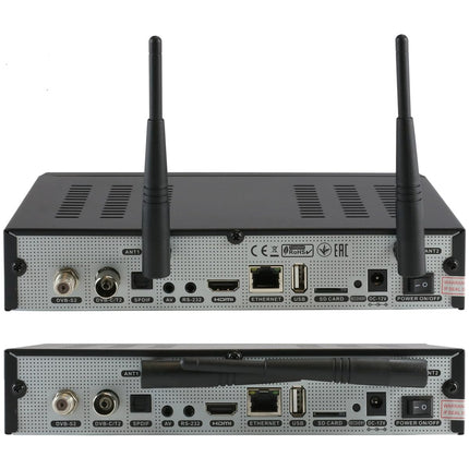OCTAGON SF8008 UHD 4K Supreme kombovastuvõtja + NONIC HDMI-kaabel, satelliit-, kaabel- ja DVB-T2-vastuvõtja, E2 Linux ja Define operatsioonisüsteem, PVR-salvestusfunktsiooniga, M.2 M-võti, gigabiti LAN, kaardilugeja, WLAN WiFi