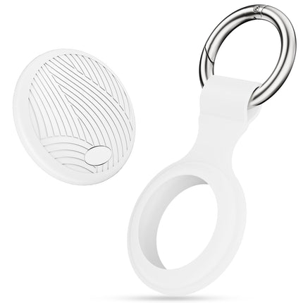 Nutikas silt - Apple Find My (AINULT iOS) ühilduv õhujälgija silt koos kaitseümbrisega, veekindel Bluetooth-võtmeleidja, esemete leidja rahakotile, pagasile, vahetatava akuga
