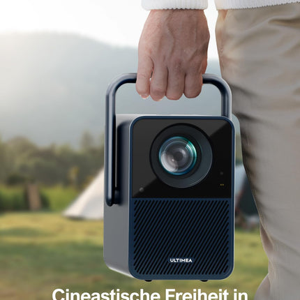 ULTIMEA 2025 Upgrade Projector 4K Home Theater Supported, Smart Projector Mobile Outdoor Bluetooth Wi-Fi, 6D Keystone Correction, Android TV, Netflix, Projector 1000 ANSI Lumens, Dolby Audio, Poseidon E40