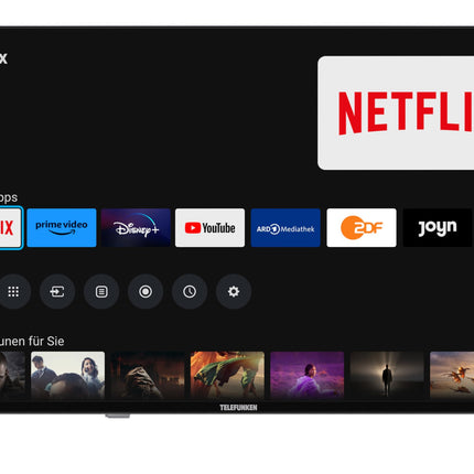 Telefunken 40-inch Smart TV powered by TiVo (Full HD, HDR, Triple Tuner, 6 months HD+ included) XF40TO750S