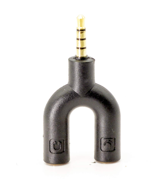 PROtastic Audio Splitter 3,5 mm audiopesa kõrvaklappide mikrofoni 2-suunaline Y-jaotur iPhone'i, iPadi ja iPodi jaoks