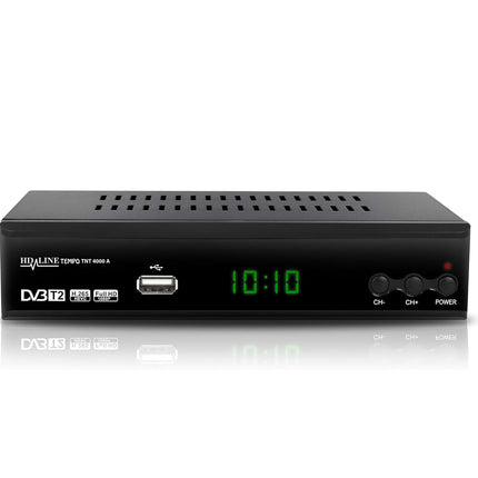 hd-line Tempo 4000 A DVBT2 vastuvõtja Full HD 1080P 4K telerile (HEVC/H.265 HDMI SCART, USB 2.0, DVBT-2, DVB-T2, DVB T2, DVBT 2), vastuvõtja, reserv, vastuvõtja, must, tmp4000