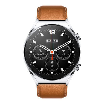 Xiaomi Watch S1 Smartwatch made of stainless steel and sapphire glass (1.43" AMOLED HD; 117 training modes; SpO2, heart rate, and sleep monitoring; Bluetooth; NFC; GPS, 5ATM, up to 12 days battery life, Alexa) Silver