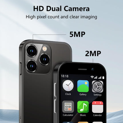 BLKE Max 4G mininutitelefon, 3,0-tolline HD-ekraan, neljatuumaline kahe SIM-kaardiga protsessor, 3+32 GB, 2000 mAh, lukustamata lastetelefon, õpilastele mõeldud taskutelefon, väike puutetundliku ekraaniga nutitelefon, must
