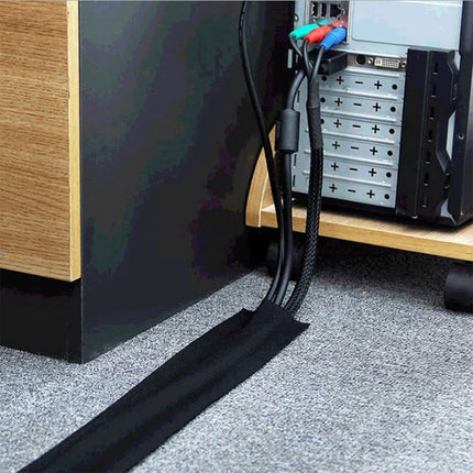 rflaueo U30-1 Cable Floor Cord Cover, Cable Grip, Cable Protector for Home, Office, Living Room, Carpet, 3 m