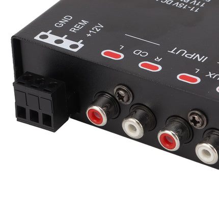 Fydun Car Audio Graphic Equalizer Universaalne Parameetriline Auto Equalizer Madalpääs 7-ribaline Muutuvvõimenduse Reguleerimine Kõrgetasemeline Sisend EQ Stereo Süsteemile