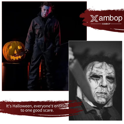 Xambop Michael Myers Mask Original 1978,Horror latex mask Halloween Michael Myers costume props adult size