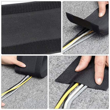 Mipcase carpet cable cover cable bridge velcro cable cover: 3 meters floor cable cover cable protection cable management for office carpet cable cable organized cable organizer