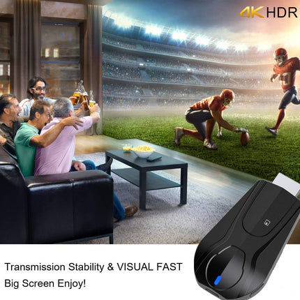 Wireless Display Dongle 5G/2.4G, 4K WiFi Portable Display Receiver 1080P HDMI Screen Mirroring Compatible with Phone to TV Projector Support Miracast Airplay DLNA (5G)