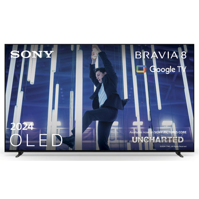 Sony BRAVIA 8 OLED 77-tolline 4K HDR Google'i nutiteler (2024) | Mängufunktsioonid IMAX Enhanced, Dolby Vision Atmos, Chromecast, Apple AirPlay, 120Hz 77XR80 jaoks