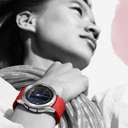 Samsung Galaxy Watch4 Classic, ümar LTE nutikell, Wear OS, pöörlev raam, fitnesskell, aktiivsusmonitor, 42 mm, hõbedane