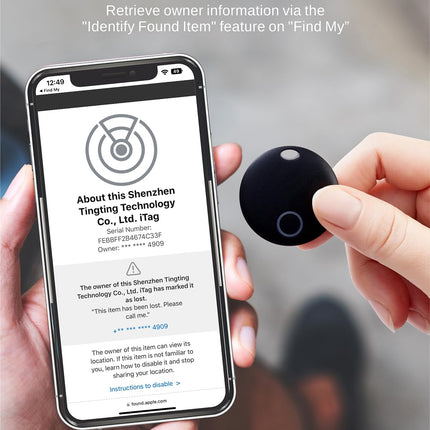 Reyke Smart Tag Pro, kohvri jälgija, mis ühildub Apple Find My rakendusega (ainult iOS), võtmeleidja võtmetele, pagasile, kohvrile, rahakotile, IP67 veekindel, 4 tk pakis