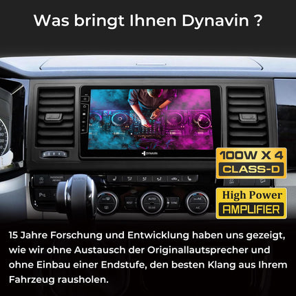 DYNAVIN Android autoraadio ja navigatsioonisüsteem VW T6 Transporterile, 9-tolline originaalraadio juhtmevaba CarPlay ja Android Auto toega | Esiklaasinäidik | Sisaldab DAB+: D9-T6 Premium Flex