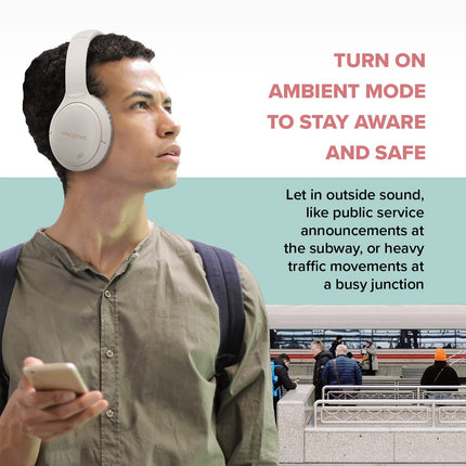 CREATIVE Zen hübriidsed juhtmevabad kõrvaklapid hübriidse aktiivse mürasummutusega, Ambient Mode, kuni 27 tundi (ANC sees), Bluetooth 5.0, AAC, sisseehitatud mikrofon, valged, EF1010