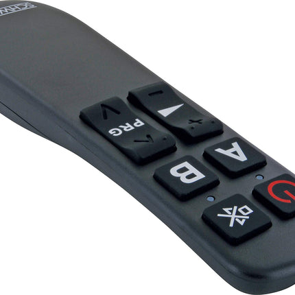 SCHWAIGER universal remote control 8 buttons senior remote control TV remote control children replacement remote control LG Samsung Sony Philips Panasonic IR pre-programmed learnable battery operated