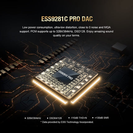 HIDIZS S3 PRO üliportatiivne kõrgresolutsiooniga DAC-adapter, 8x MQA tugi, PCM kuni 32Bit/384kHz, DSD128 dekodeerimisvõimendi, C-tüüpi helikaabli muundur