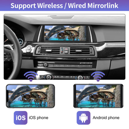 Road Top 10.25 inch Car Radio Touchscreen Wireless CarPlay Android Auto for BMW 5 Series F10/F11 2012-2016 with NBT System, Car Stereo Multimedia Autoradio Receiver (Not for F07!!!)