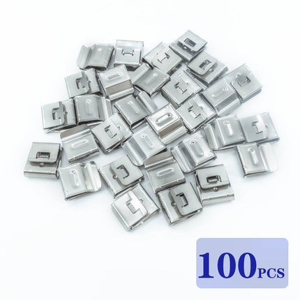Zayini päikesepaneelide kaabliklambrid, fotogalvaanilised kaabliklambrid, haagise raami juhtmeklambrid, roostevabast terasest klambrid, pikkus 21,6 mm / 0,85 tolli - [100 tükki]