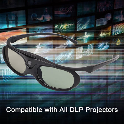 2 3D-prilli, 144 Hz 3D-aktiivkatikuga prillid, DLP LinK LCD-objektiiviga 3D-prillid 3D DLP-projektoritele