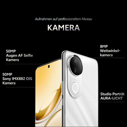 VIVO V50e 5G nutitelefon, 8G+256G, 6,77” võrdse sügavusega neljakordne kumer ekraan, 120Hz värskendussagedus, 50MP esi- ja tagakaamera, Aura Light, 5140mAh aku, 90W kiirlaadimine, IP68 ja IP69