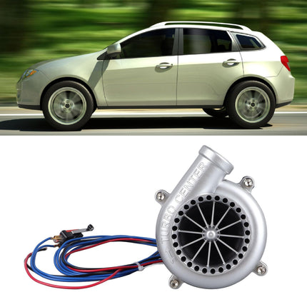 12V turbo puhumisventiili simulaator, turbo heliefektide looja, hõbedane elektrooniline võltspuhumisventiili simulaator erakordse heliga autodele ja mootorratastele