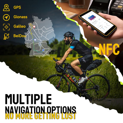 Ulefone Armor X12 Pro õues kasutatav nutitelefon Android 14 kaheksatuumalise 8 GB + 64 GB/SD-256 GB mäluga, IP68 veekindel lepinguta mobiiltelefon, 4G kahe SIM-kaardiga mobiiltelefon 4860mAh akuga, 13 MP + 8 MP, 5 GHz Wi-Fi/NFC/OTG/GPS/must