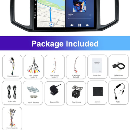MISONDA 6G+128G Android 14 autoraadio VW Crafter Amarok Van 2017-2021 autole, Android Auto DSP GPS navigatsioon, 10-tolline IPS puuteekraan, Bluetooth 5.0 WiFi, 4G SWC DSP DAB